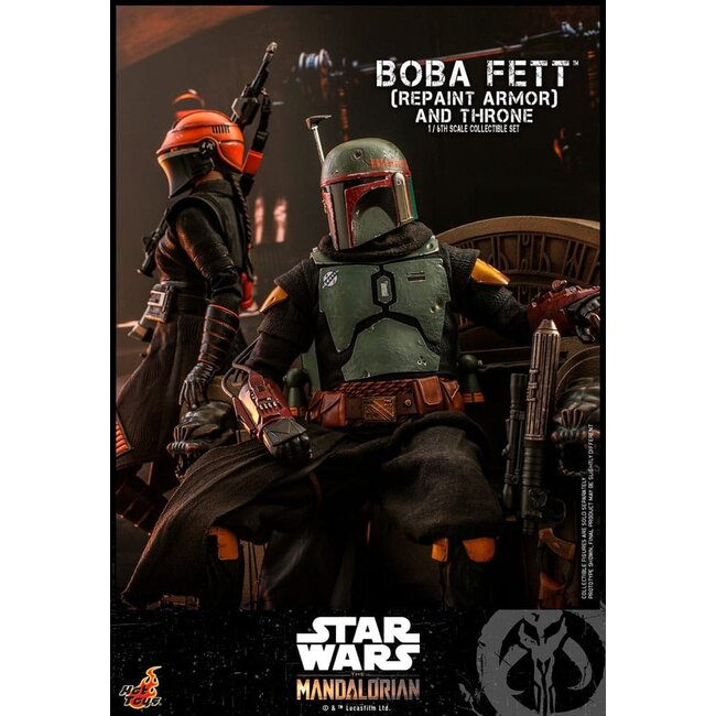Star Wars: The Mandalorian Actionfigur 1/6 Boba Fett Repaint Rüstung und Thron Sonderedition 30 cm