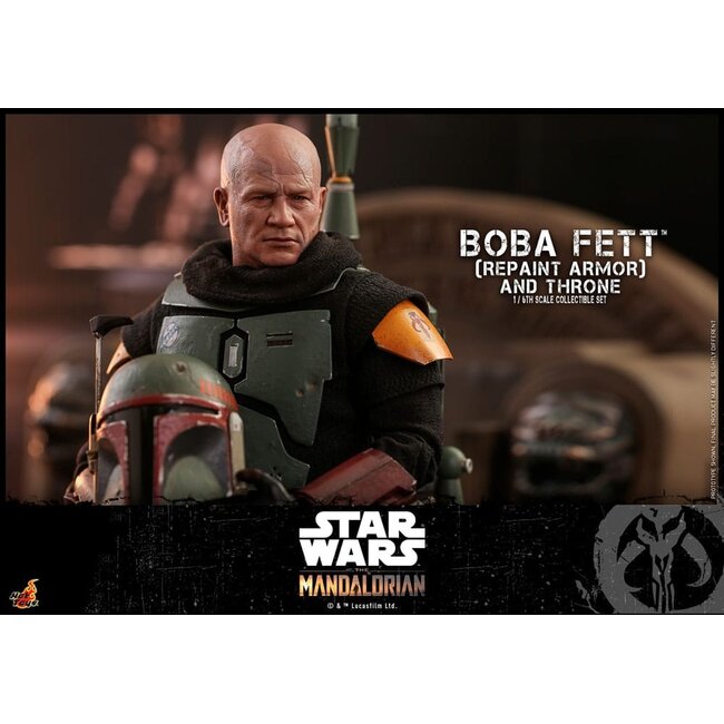 Star Wars: The Mandalorian Actionfigur 1/6 Boba Fett Repaint Rüstung und Thron Sonderedition 30 cm