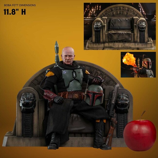 Star Wars: The Mandalorian Actionfigur 1/6 Boba Fett Repaint Rüstung und Thron Sonderedition 30 cm