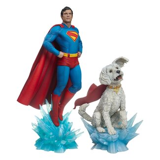 Sideshow Collectibles Superman (2025) Premium Format Statues Superman 61 cm & Krypto 23 cm Bundle (2)
