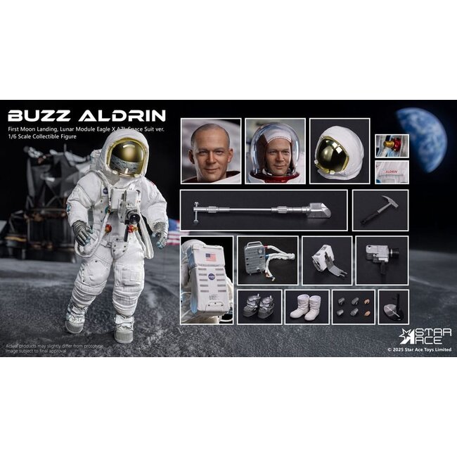 NASA Apollo 11 Action Figure 1/6 Buzz Aldrin 30 cm