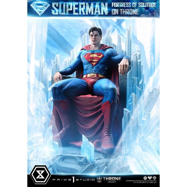 DC Comics Throne Legacy Collection Statue Statue 1/4 Superman Fortress of Solitude on Throne (Design by Gabriele Dell'Otto) 52 cm