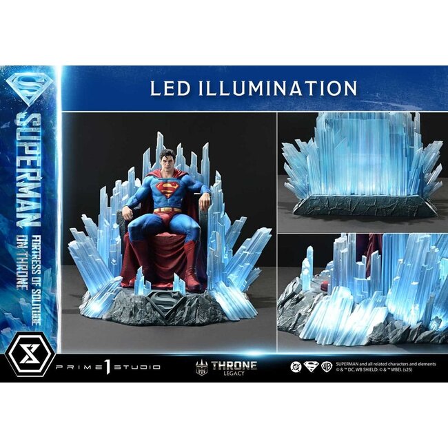 DC Comics Throne Legacy Collection Statue Statue 1/4 Superman Fortress of Solitude on Throne (Design by Gabriele Dell'Otto) 52 cm