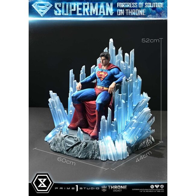 DC Comics Throne Legacy Collection Statue Statue 1/4 Superman Fortress of Solitude on Throne (Design by Gabriele Dell'Otto) 52 cm