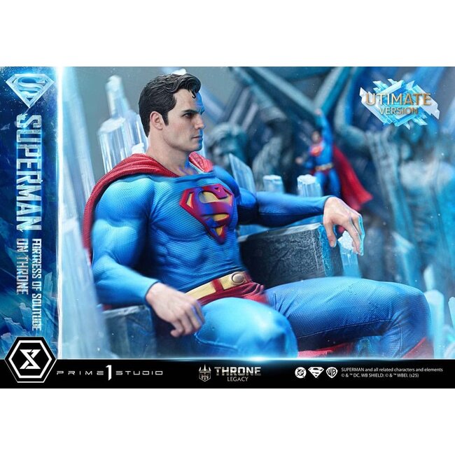 DC Comics Throne Legacy Collection Statue Statue 1/4 Superman Fortress of Solitude on Throne (Design by Gabriele Dell'Otto) Ultimate Version 52 cm