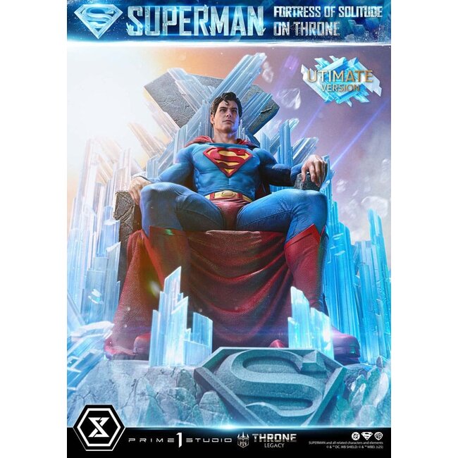 DC Comics Throne Legacy Collection Statue Statue 1/4 Superman Fortress of Solitude on Throne (Design by Gabriele Dell'Otto) Ultimate Version 52 cm