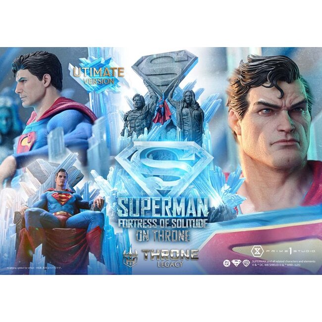 DC Comics Throne Legacy Collection Statue Statue 1/4 Superman Fortress of Solitude on Throne (Design by Gabriele Dell'Otto) Ultimate Bonus Version