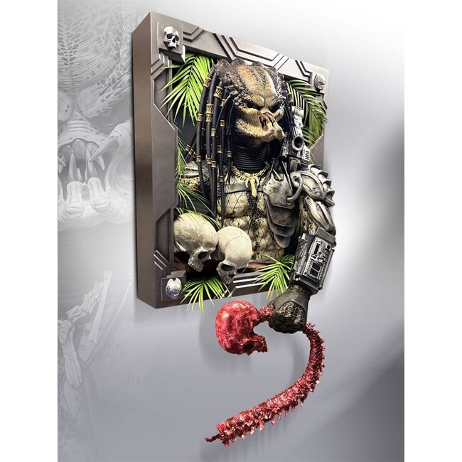 Predator Lebensgroße Wandskulptur Predator 45 x 81 x 94 cm