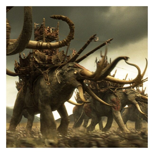 Herr der Ringe Ministatue Schädel eines Mumak 15 cm