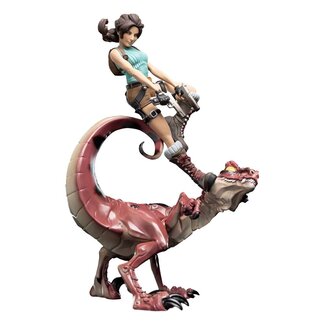 Weta Workshop Tomb Raider Mini Epics Vinyl Figure Lara Croft & Raptor 24 cm