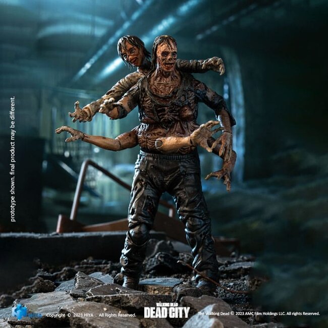 The Walking Dead Exquisite Mini-Actionfigur 1/18 Dead City Walker King 11 cm