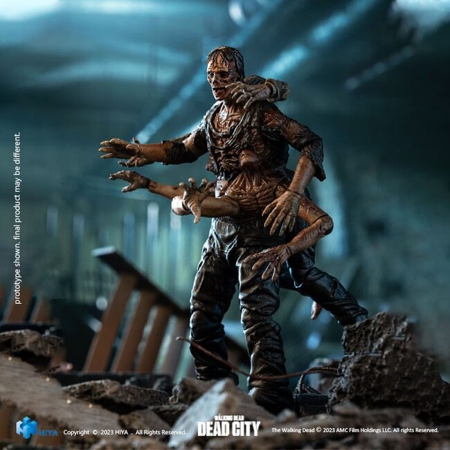 The Walking Dead Exquisite Mini-Actionfigur 1/18 Dead City Walker King 11 cm