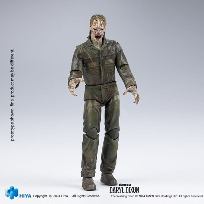 The Walking Dead Exquisite Mini-Actionfigur 1/18 Daryl Dixon Dark Eyes Walker 11 cm