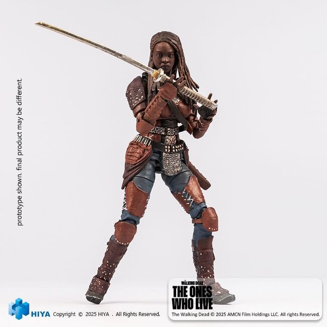 The Walking Dead: Die Lebenden Exquisite Mini-Actionfigur 1/18 Michonne 10 cm