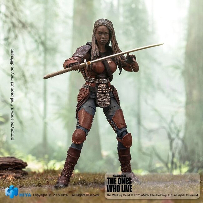 The Walking Dead: Die Lebenden Exquisite Mini-Actionfigur 1/18 Michonne 10 cm