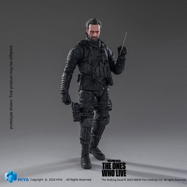 The Walking Dead: Die Lebenden Exquisite Mini-Actionfigur 1/18 Rick Grimes 11 cm