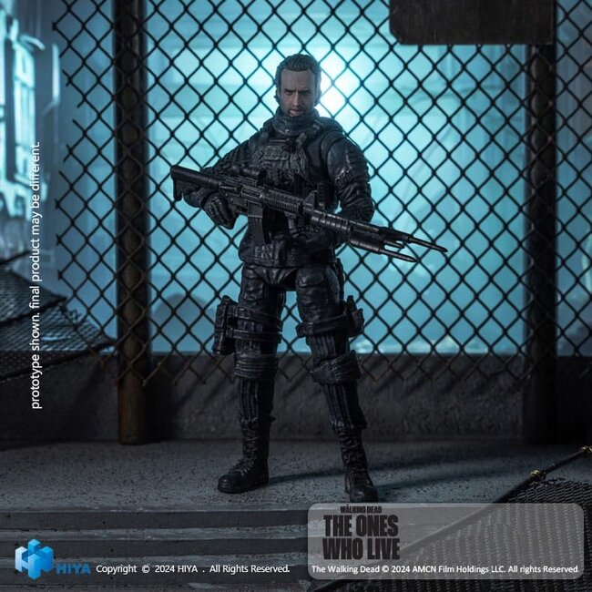 The Walking Dead: Die Lebenden Exquisite Mini-Actionfigur 1/18 Rick Grimes 11 cm