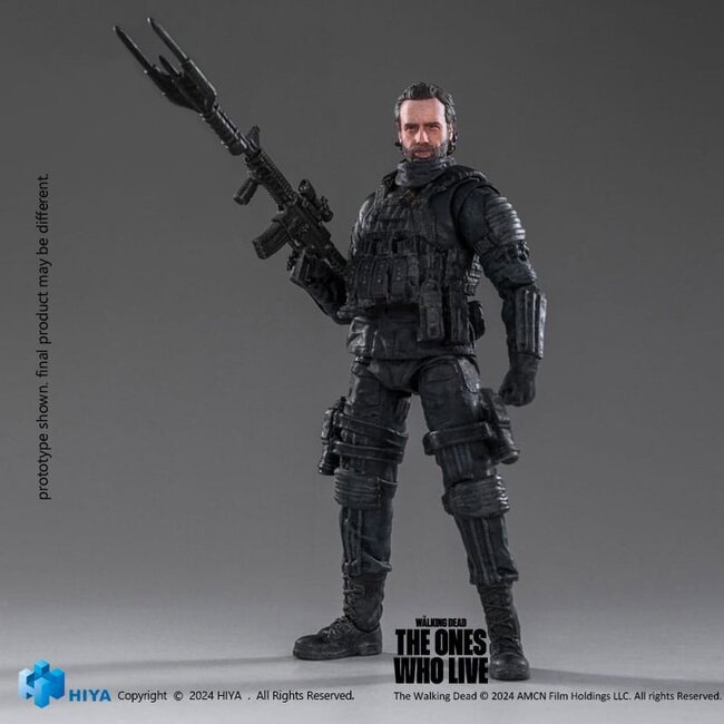 The Walking Dead: Die Lebenden Exquisite Mini-Actionfigur 1/18 Rick Grimes 11 cm
