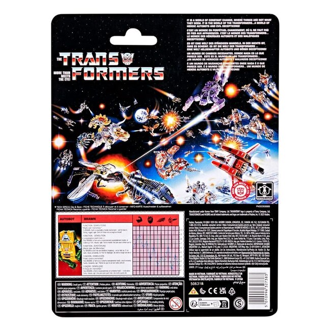 Die Transformers Retro G1 Actionfigur Autobot Brawn 13 cm
