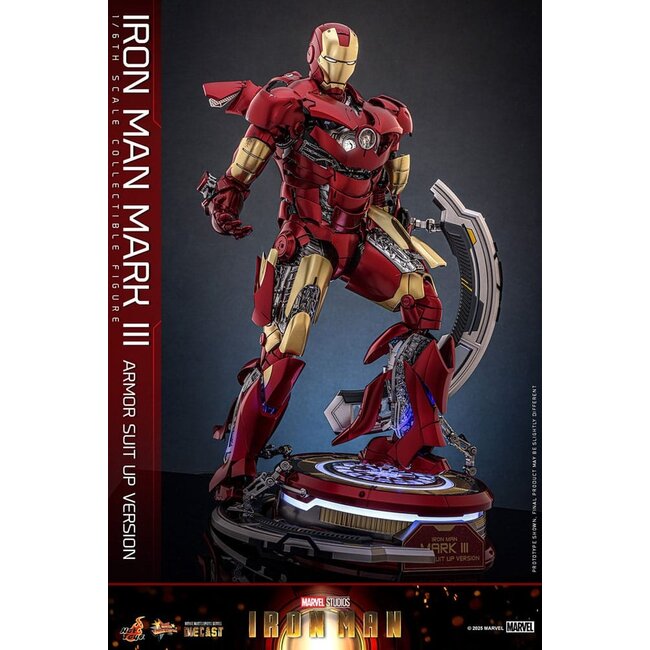Iron Man Movie Masterpiece Diecast Actionfigur 1/6 Iron Man Mark III (Armor Suit Up Version) 32 cm