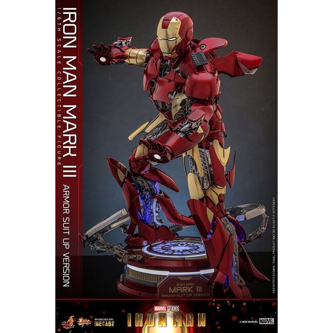 Iron Man Movie Masterpiece Diecast Action Figure 1/6 Iron Man Mark III (Armor Suit Up Version) 32 cm