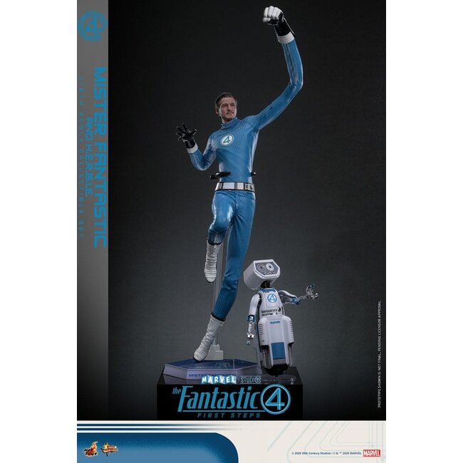 The Fantastic Four: First Steps Movie Masterpiece Action Figure 2-Pack 1/6 Mister Fantastic & H.E.R.B.I.E. 30 cm