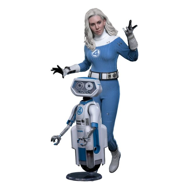 Hot Toys The Fantastic Four: First Steps Movie Masterpiece Action Figure 2-Pack 1/6 Invisible Woman & H.E.R.B.I.E. 28 cm