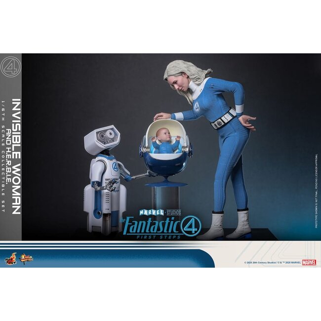 The Fantastic Four: First Steps Movie Masterpiece Action Figure 2-Pack 1/6 Invisible Woman & H.E.R.B.I.E. 28 cm