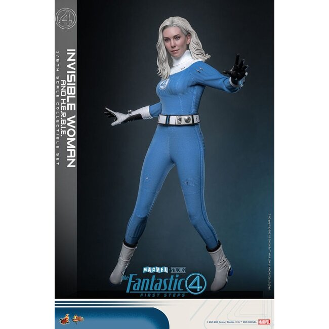 The Fantastic Four: First Steps Movie Masterpiece Action Figure 2-Pack 1/6 Invisible Woman & H.E.R.B.I.E. 28 cm