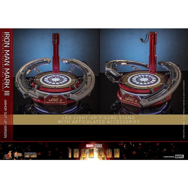 Iron Man Movie Masterpiece Diecast Actionfigur 1/6 Iron Man Mark III (Armor Suit Up Version) 32 cm