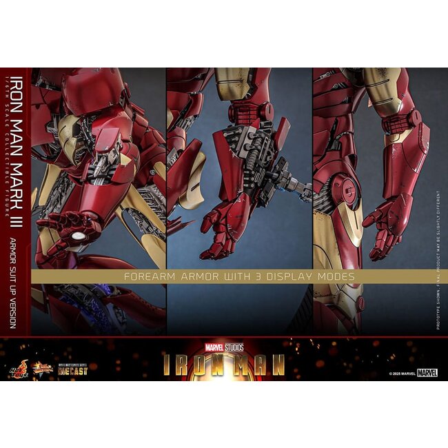 Iron Man Movie Masterpiece Diecast Action Figure 1/6 Iron Man Mark III (Armor Suit Up Version) 32 cm