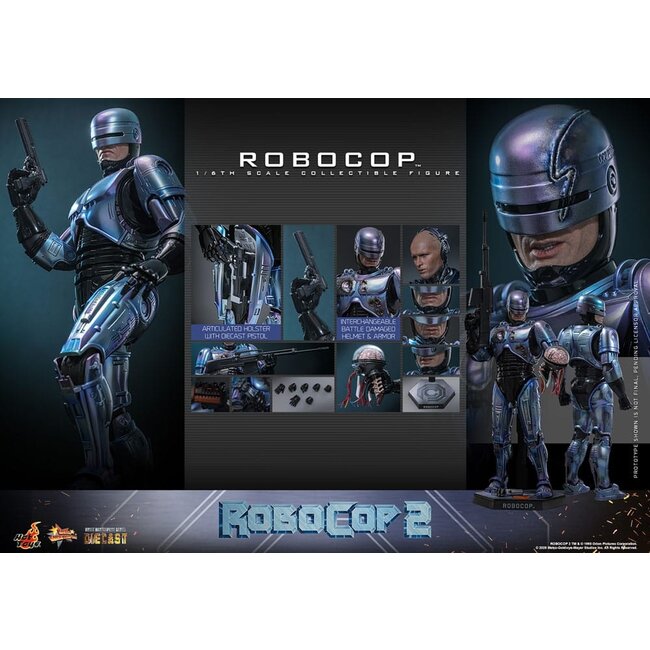 RoboCop 2 Movie Masterpiece Diecast Action Figure 1/6 RoboCop 30 cm