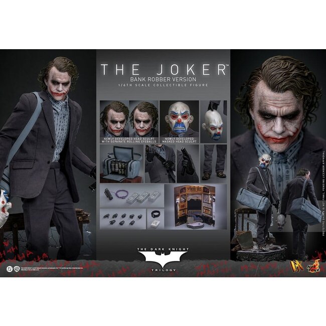 The Dark Knight DX Action Figure 1/6 The Joker (Bank Robber Version) 30 cm