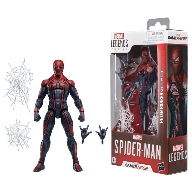Hasbro Spider-Man Marvel Legends Gamerverse Action Figure Peter Parker Velocity Suit 15 cm