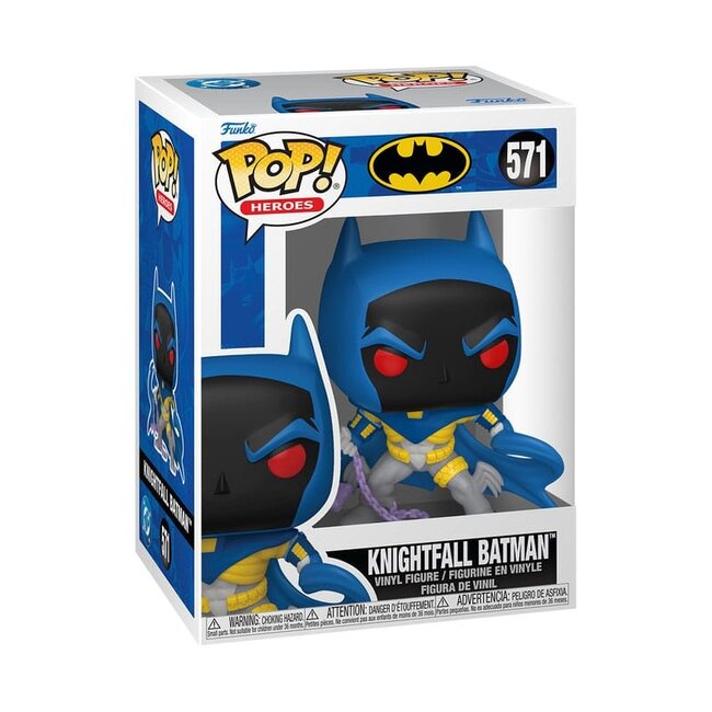 DC Thru The Years POP! Heroes Vinylfiguren Knightfall Batman (90er) 9 cm