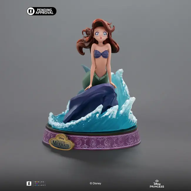 Disney Anime Princess Scale Statue Die kleine Meerjungfrau Arielle, die Meerjungfrau, 15 cm