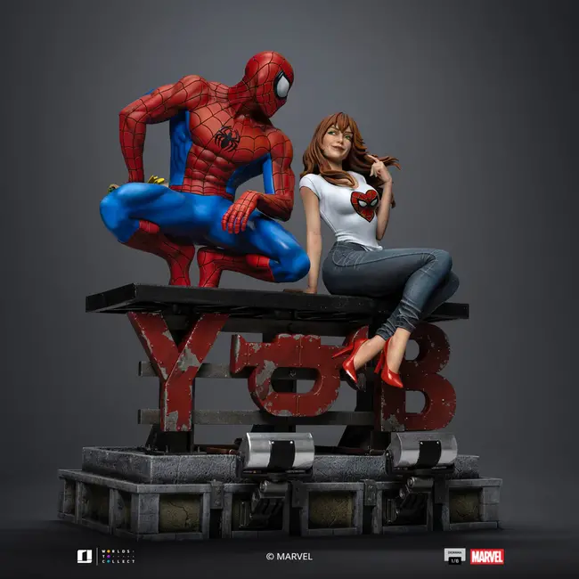 Spider-Man Diorama Art Scale Statue 1/6 Spider-Man and Mary Jane 35 cm