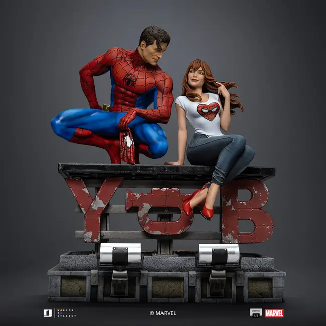 Spider-Man Diorama Art Scale Statue 1/6 Spider-Man and Mary Jane 35 cm