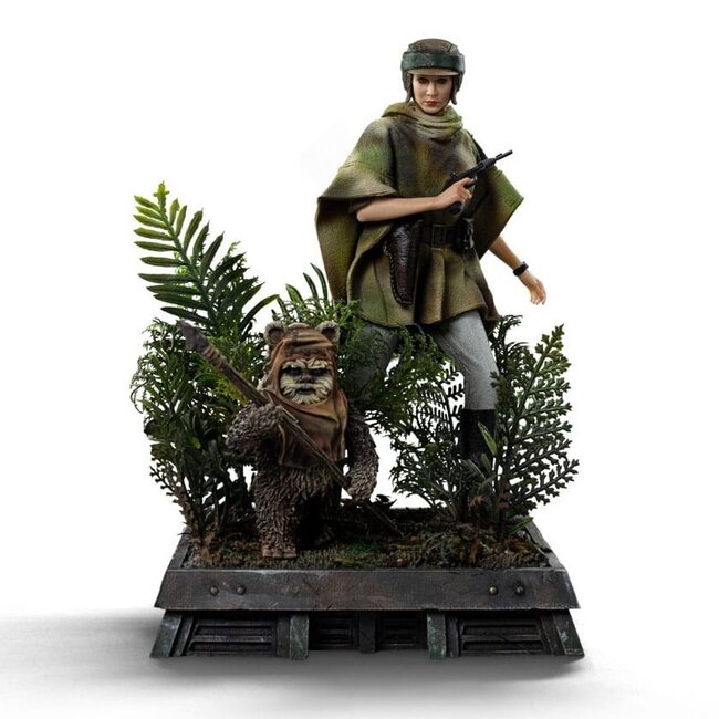 Iron Studios Star Wars Episode VI Art Scale Statue 1/10 Leia and Wicket 21 cm