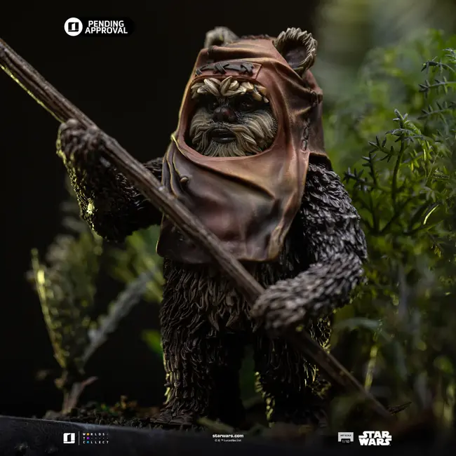 Star Wars Episode VI Art Scale Statue 1/10 Leia und Wicket 21 cm