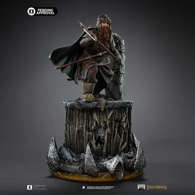 The Lord of the Rings Art Scale Statue 1/10 Gimli Unleashed 26 cm