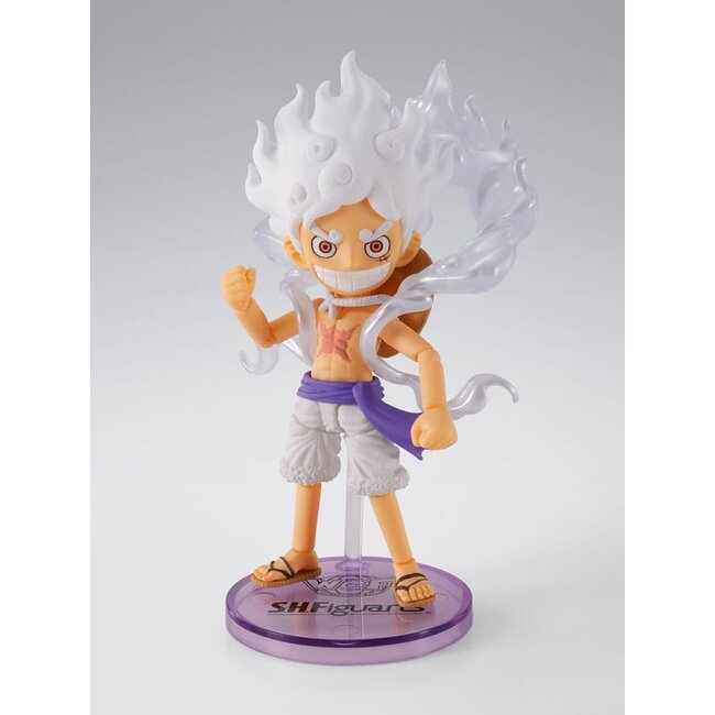 One Piece World Collactable Figures x S.H. Figuarts Action Figure Monkey D. Luffy Gear 5 8 cm