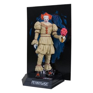 McFarlane Toys It: Welcome to Derry Movie Maniacs PVC Statue Pennywise (Flashback) (Gold Label) 16 cm