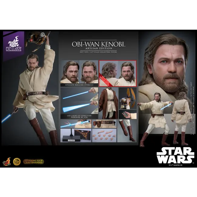 Star Wars: Episode II - Angriff der Klonkrieger Actionfigur 1/6 Obi-Wan Kenobi (Artisan Edition) Hot Toys Exclusive 31 cm
