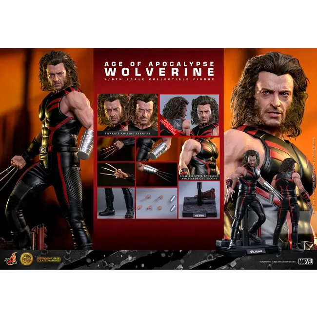 Age of Apocalypse Action Figure 1/6 Wolverine (Artisan Edition) Hot Toys Exclusive 31 cm