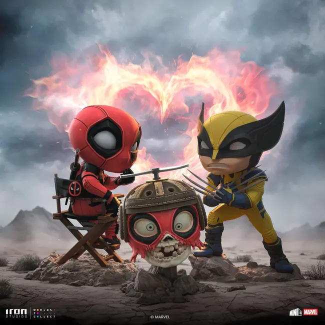 Deadpool, Wolverine und Headpool Mini Co. PVC-Figuren