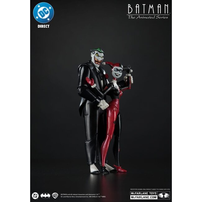 Batman: The Animated Series DC Direct Actionfiguren Harley Quinn & The Joker (Mad Love) (Gold Label) 18 cm