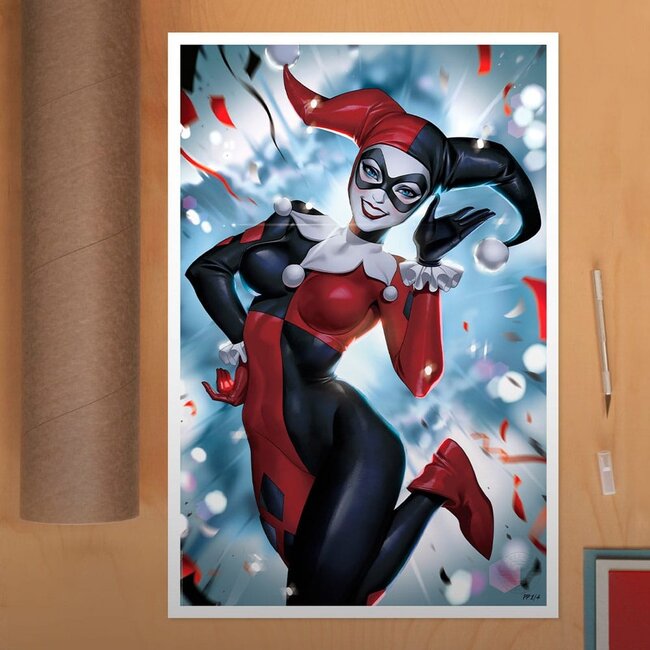 DC Comics Kunstdruck Harley Quinn 41 x 61 cm - ungerahmt