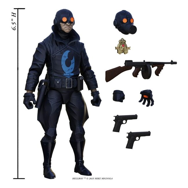 Hellboy Actionfigur Lobster Johnson (Der eiserne Prometheus) 17 cm