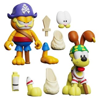 Boss Fight Studio Garfield Action Figures 2 Pack Pirate Garfield and Pirate Odie